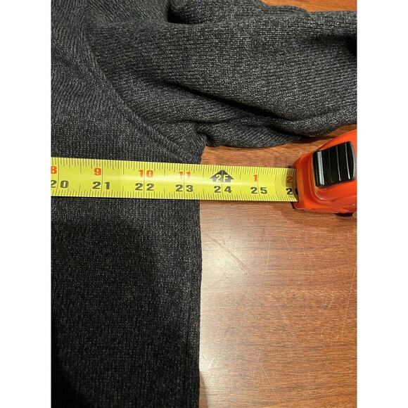IZOD Mens Sweather Fleece Quarter-Zip Pullover-Size XL Charcoal - Picture 4 of 4